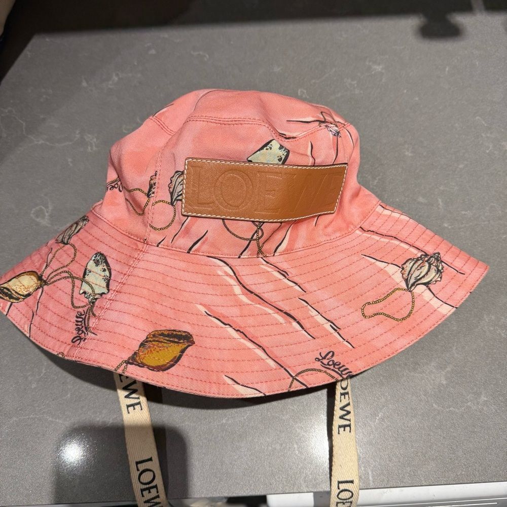 Loewe Coral Bucket Hat with Logo Strap - Picture 9 of 9